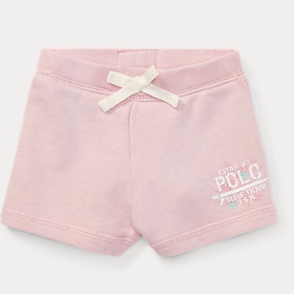 Ralph Lauren Girl Embroidered French Terry Short
